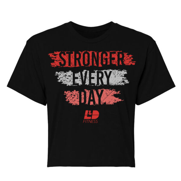 STRONGER EVERY DAY - WOMEN'S CROP T-SHIRT - $7EATDH$ Thumbnail